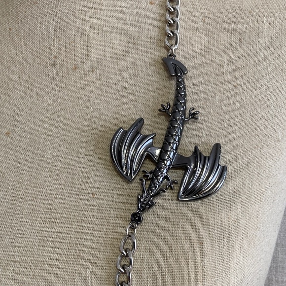 Gun Metal Dragon Pendant - Picture 3 of 5